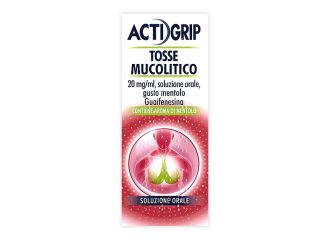 Actigrip tosse mucolitico “20 mg/ml soluzione orale, gusto mentolo”
