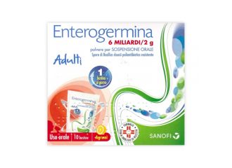 Enterogermina 6 miliardi/2 g polvere per sospensione orale