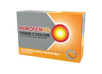 Nurofenkid febbre e dolore 100 mg, capsule molli masticabili