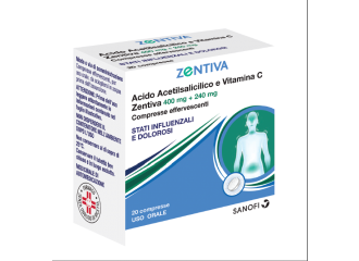 Acido acetilsalicilico e vitamina c zentiva 400 mg + 240 mg compresse effervescenti