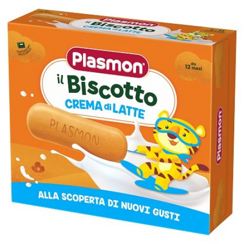 Vendita Plasmon biscotto crema latte 8 pezzi da 40g On Line